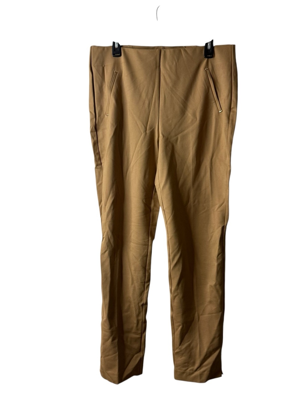 Chicos Brown Pull On Ponte Knit Straight Leg Pants 2